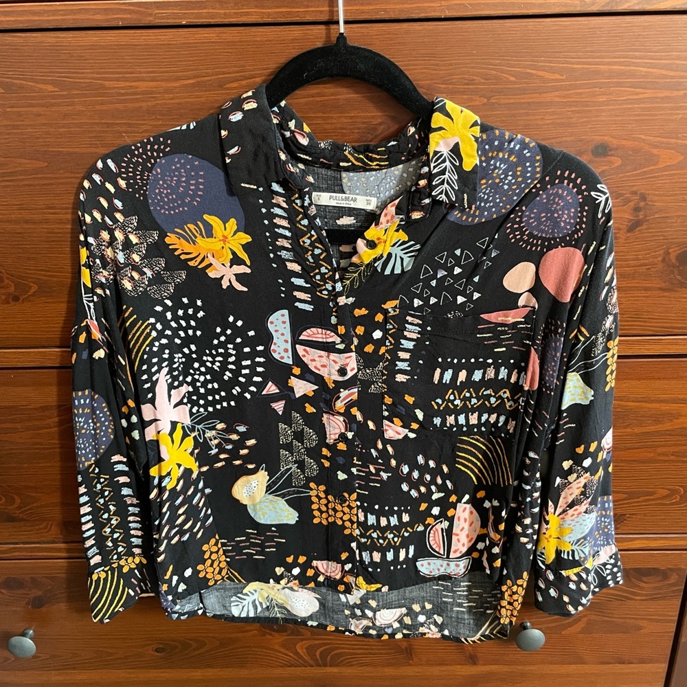 Soft patterned Pull & Bear button down